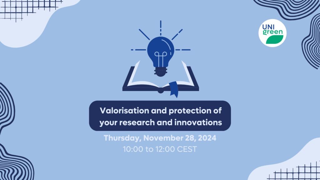 Valorisation and protection of your research and innovations: real cases of success and failure